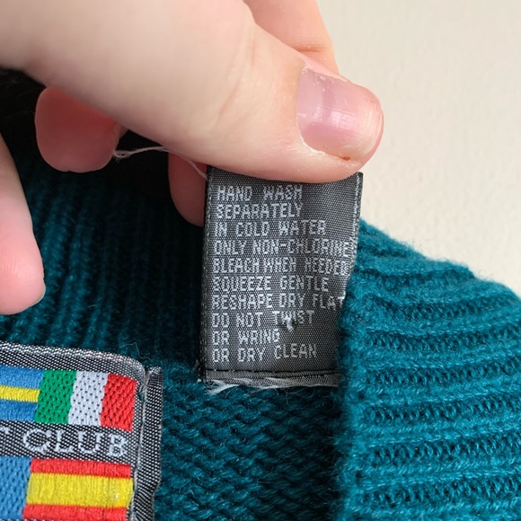 Vintage Paris Sport Club WW Oversized Polka Dot Pullover Sweater - Picture 3 of 8